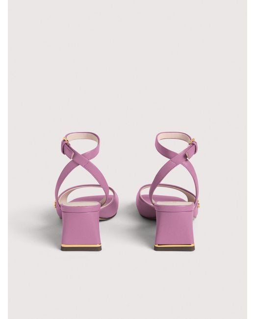 Coccinelle Pink Smooth Leather Sandals C-Everyday