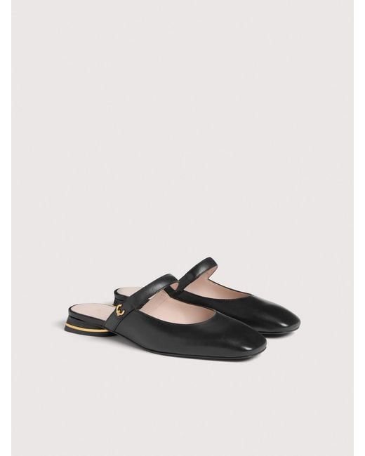 Coccinelle Black Smooth Leather Clogs C-Everyday