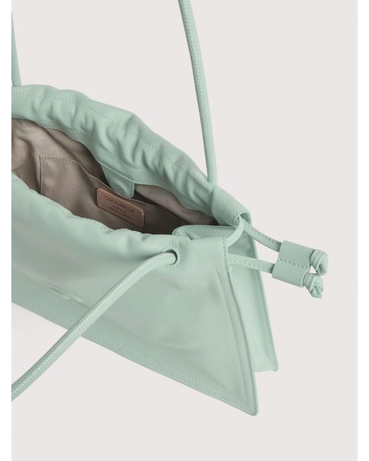 Coccinelle Green Smooth Leather Shoulder Bag Dulse Medium