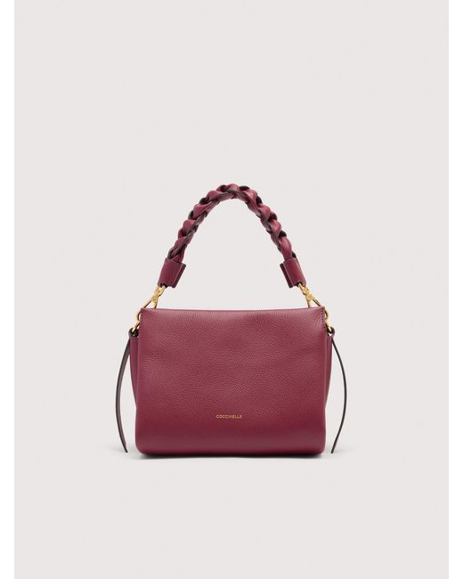 Coccinelle Pink Henkeltasche Aus Doubleface-Leder Boheme Small