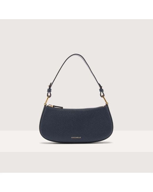 Coccinelle Blue Grained Leather Minibag Merveille