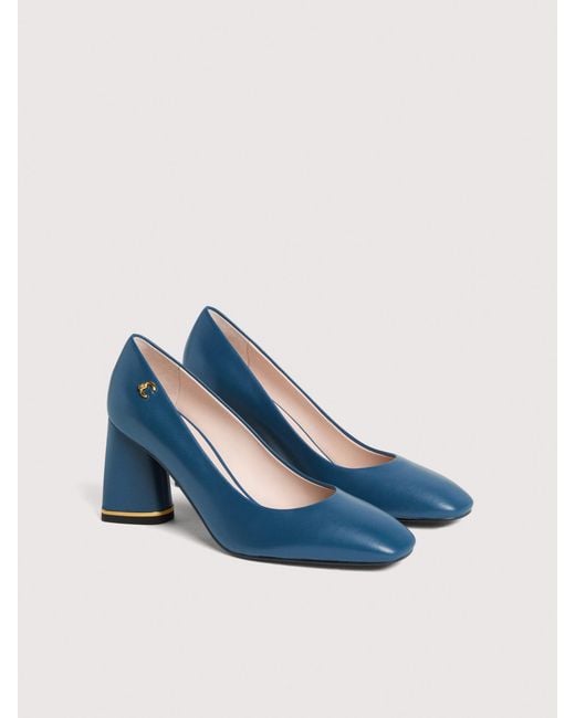 Coccinelle Blue Smooth Leather Pumps C-Everyday