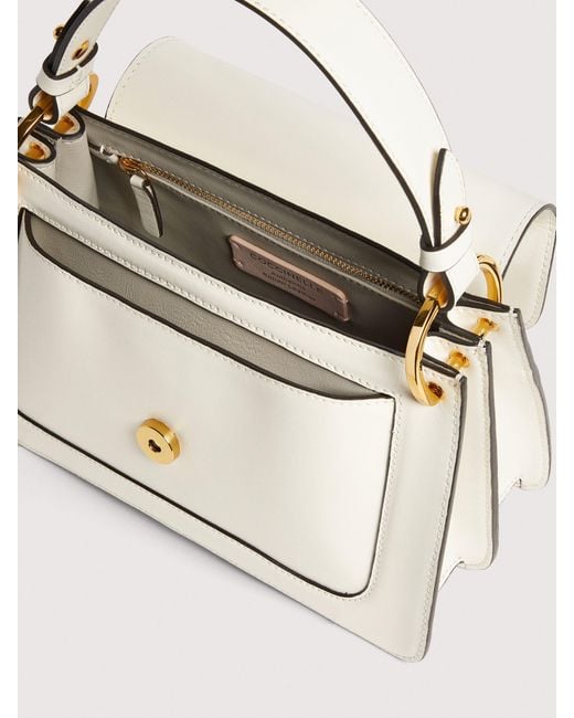 Coccinelle Natural Smooth Calf Leather Handbag C-Me Small