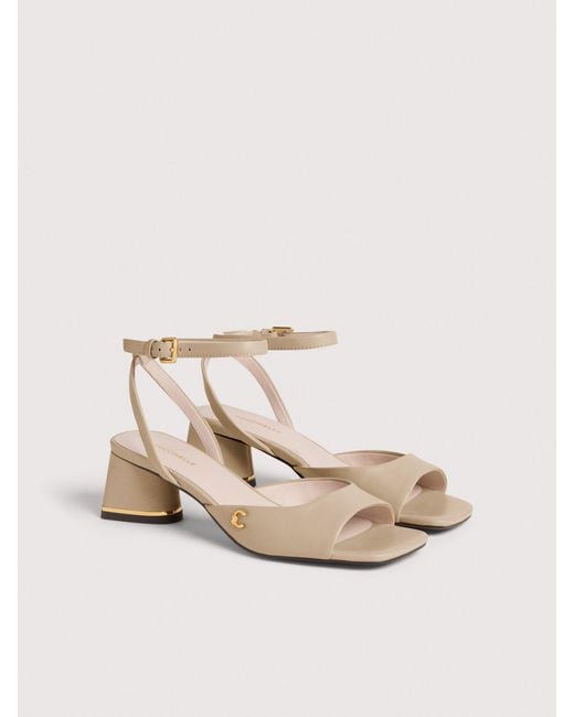 Coccinelle Natural Smooth Leather Sandals C-Everyday