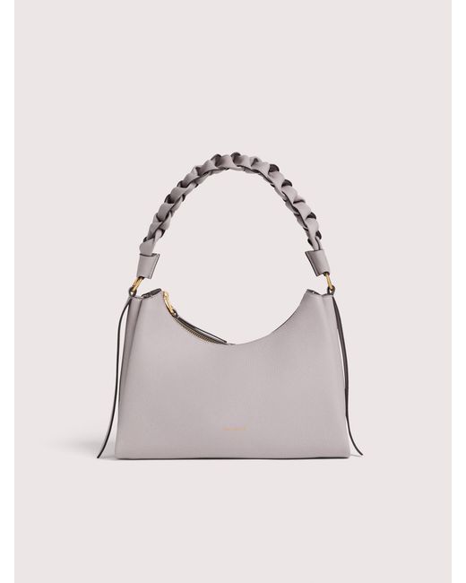 Coccinelle Natural Two-Sided Leather Shoulder Bag Boheme Small