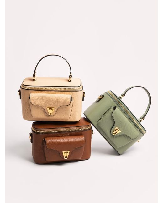 Coccinelle Natural Grained Leather Minibag Beat Generation