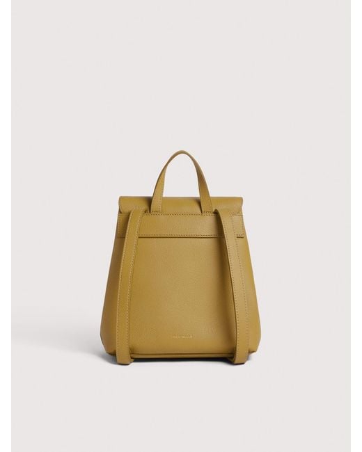 Coccinelle Metallic Grained Leather Backpack Nikla Mini
