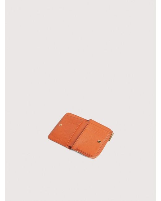 Coccinelle Multicolor Small Grained Leather Wallet Metallic Small