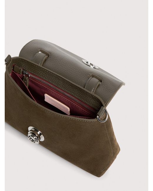 Coccinelle Natural Suede Handbag Nikla Small