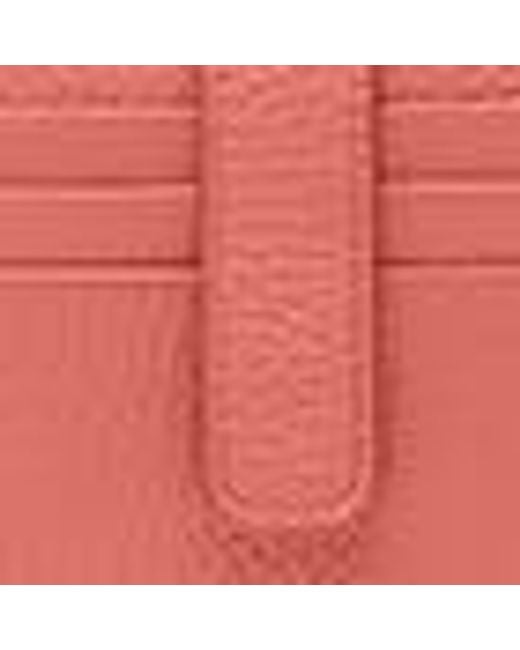 Coccinelle Pink Small Grained Leather Wallet Metallic Medium