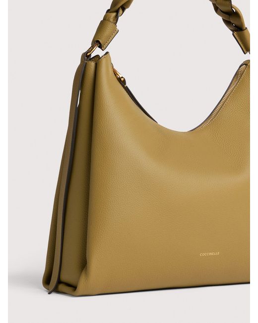 Coccinelle Multicolor Two-Sided Leather Shoulder Bag Boheme Medium