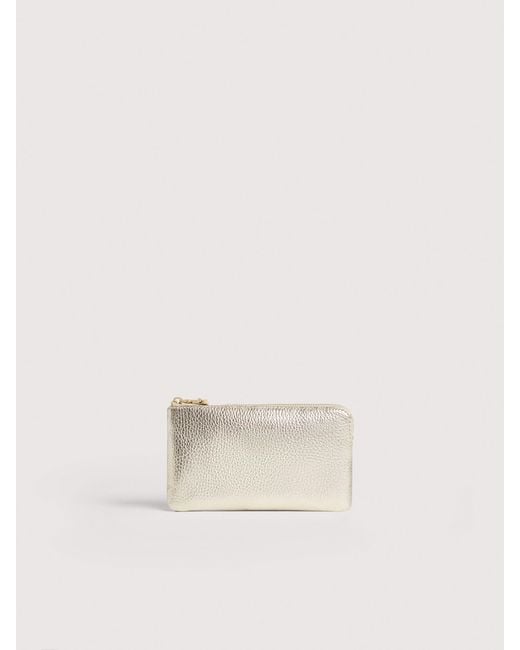 Coccinelle Natural Grained Leather Pouch C-Me Softy Small