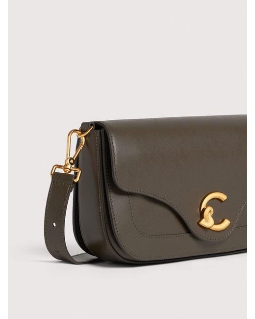 Coccinelle Multicolor Smooth Calf Leather Shoulder Bag C-Me Medium
