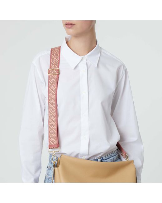 Coccinelle Pink Fabric Shoulder Strap Rays