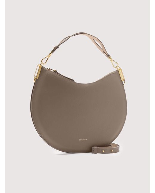 Coccinelle Brown <P>Double Leather Shoulder Bag</P> Sunup Large