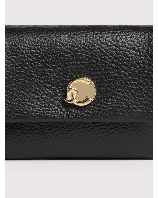 Coccinelle White Grained Leather Wallet C-Me Softy Small
