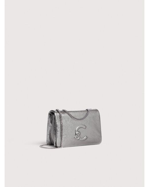 Coccinelle White Smooth Leather Minibag Dulse Mini