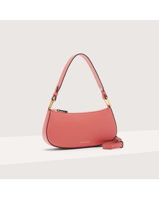 Coccinelle Pink Grained Leather Minibag Merveille