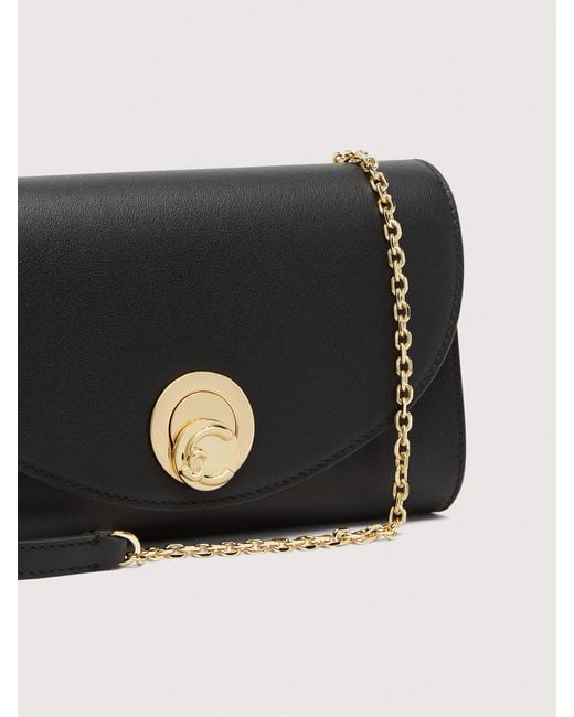 Coccinelle Black Clutch Aus Glattleder Nikla Small