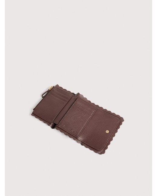 Coccinelle Multicolor Grained Leather Wallet Leather Lace Small