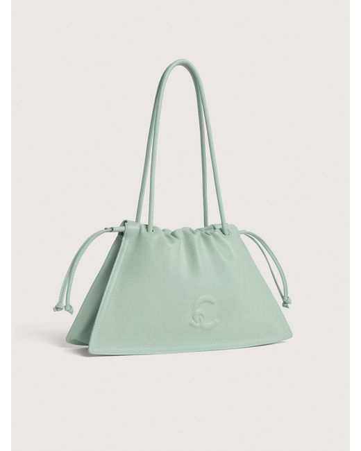 Coccinelle Green Smooth Leather Shoulder Bag Dulse Medium