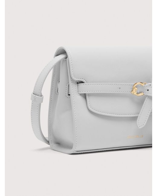 Coccinelle White Smooth Leather Crossbody Bag Sabine Small