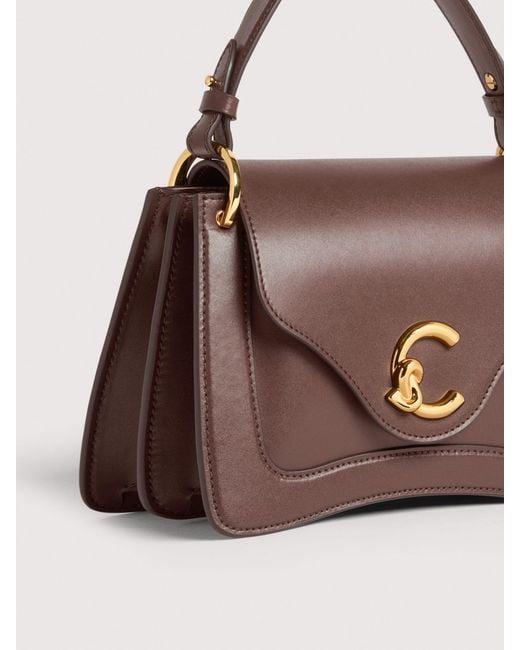 Coccinelle Multicolor Smooth Calf Leather Handbag C-Me Small