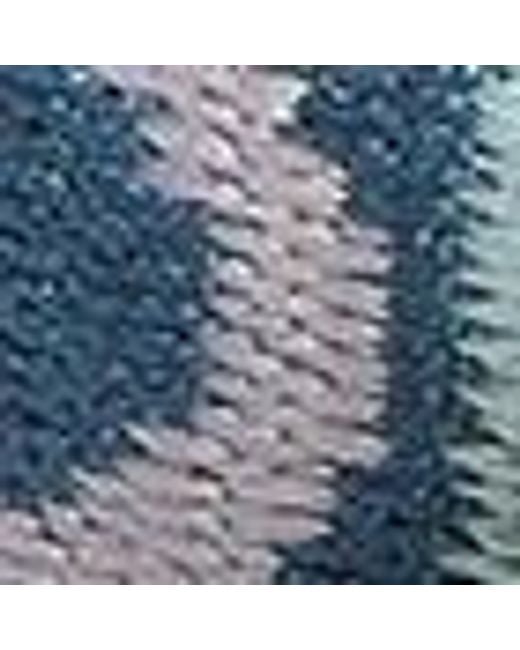 Coccinelle Blue Jacquard Fabric Shoulder Strap Monogram