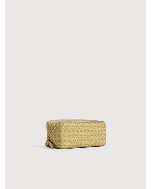 Coccinelle Natural Monogram Nylon Make-Up Bag Smart To Go Small