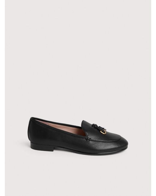 Coccinelle Black Smooth Leather Loafers Loop