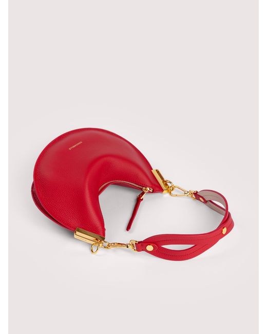 Coccinelle Pink Two-Sided Leather Shoulder Bag Sunup Small