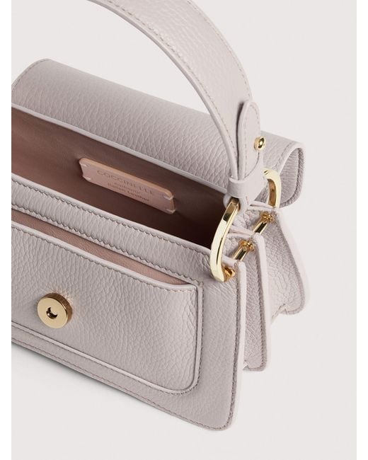 Coccinelle Natural Grained Leather Handbag C-Me Mini