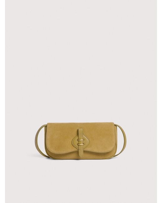 Coccinelle Natural Suede And Micro Grained Leather Minibag Mavery Small