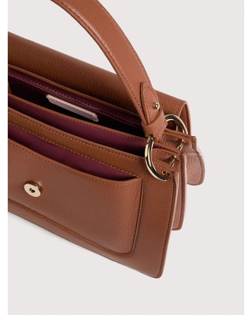 Coccinelle Multicolor Grained Leather Handbag C-Me Medium