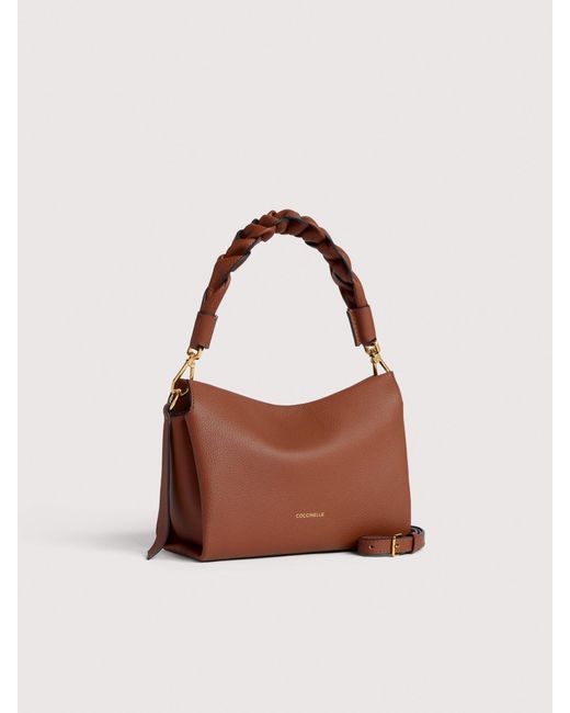 Coccinelle Multicolor Henkeltasche Aus Doubleface-Leder Boheme Small