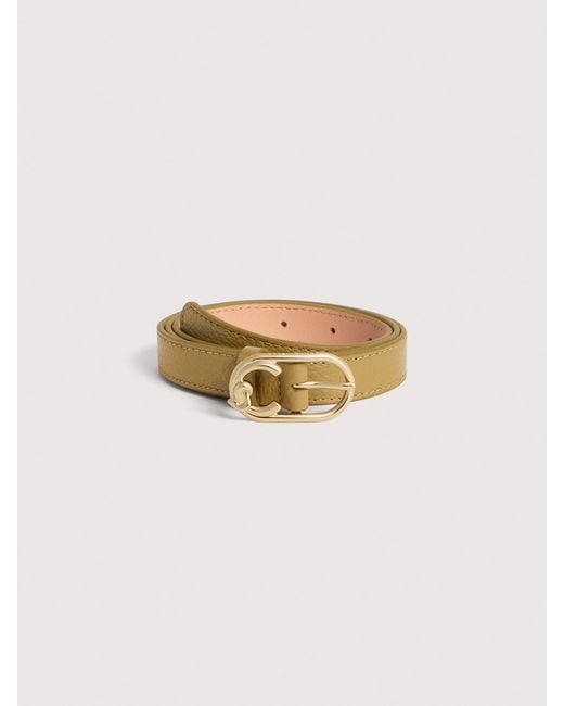 Coccinelle Natural Grained Leather Belt C-Me