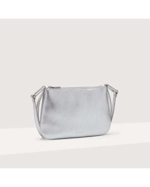 Coccinelle Gray Minibag aus genarbtem Leder Magie Small