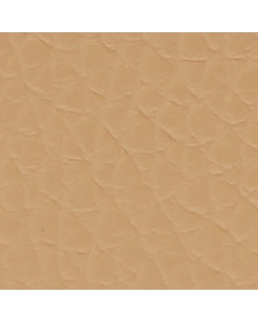 Coccinelle Natural Große Brieftasche aus genarbtem Leder mit umlaufendem Reißverschluss Metallic Soft