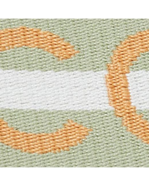 Coccinelle Metallic Fabric Shoulder Strap Logo