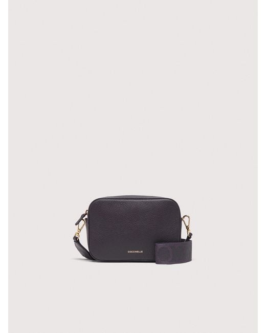 Coccinelle Multicolor Grained Leather Crossbody Bag Tebe Small