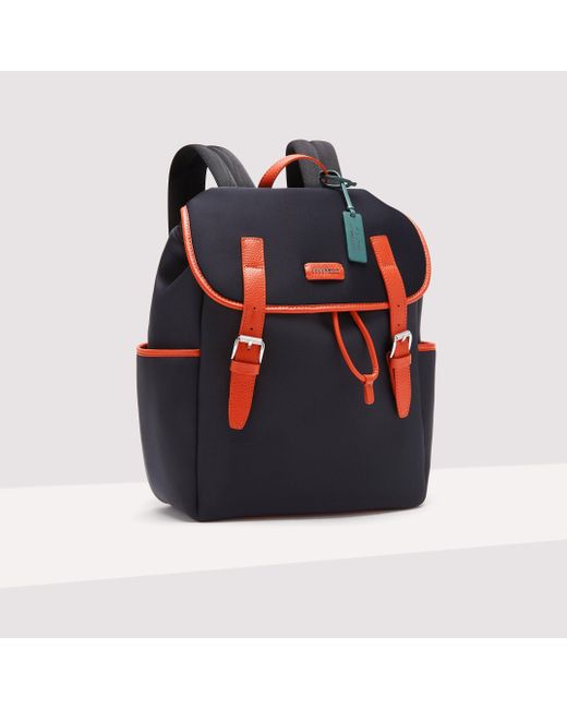Coccinelle Blue Neoprene Backpack Smart To Go
