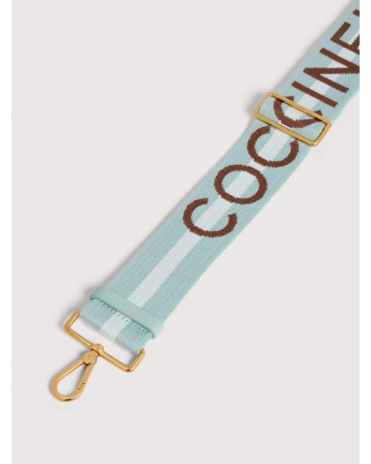 Coccinelle Blue Fabric Shoulder Strap Logo