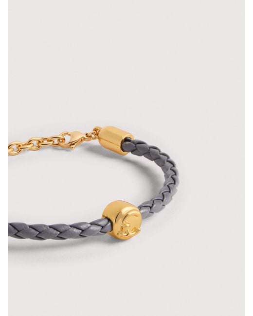 Coccinelle Natural Grained Leather Bracelet C-Me Sphere