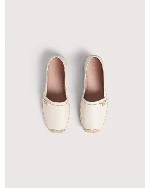 Coccinelle Natural Smooth Leather Espadrilles C-Easy