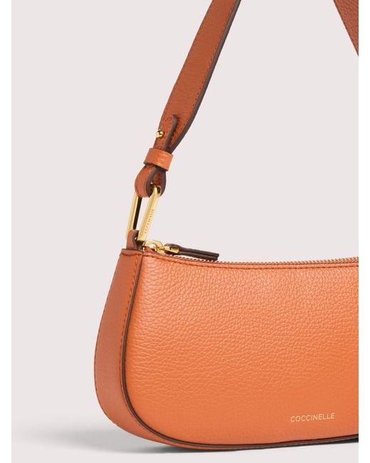 Coccinelle White Grained Leather Minibag Merveille Mini