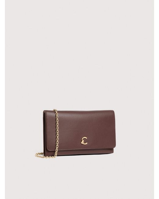 Coccinelle Brown Smooth Leather Minibag C-Me Light
