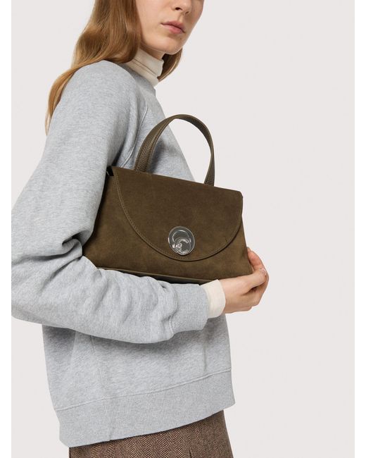 Coccinelle Natural Suede Handbag Nikla Small