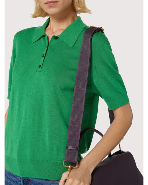 Coccinelle Black Fabric Shoulder Strap Logo