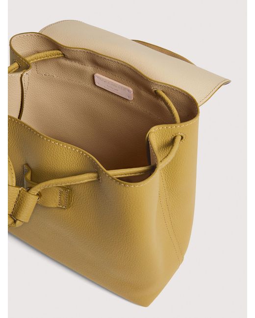 Coccinelle Metallic Grained Leather Backpack Nikla Mini