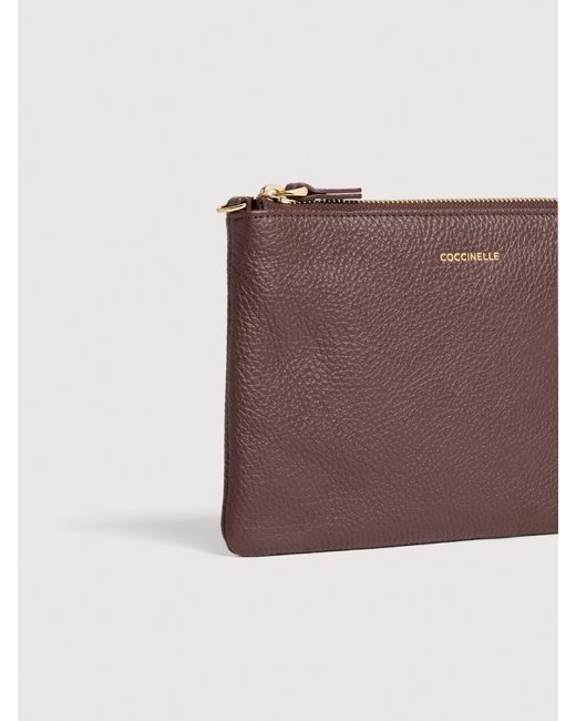 Coccinelle Brown Grained Leather Crossbody Bag Best Crossbody Mini